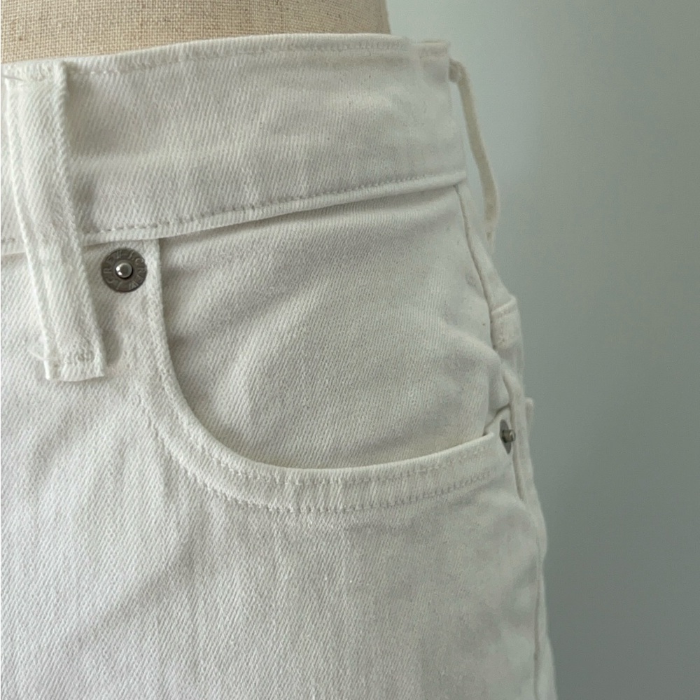 J.Crew White wide leg Cropped Denim Jeans - Picture 5 of 11